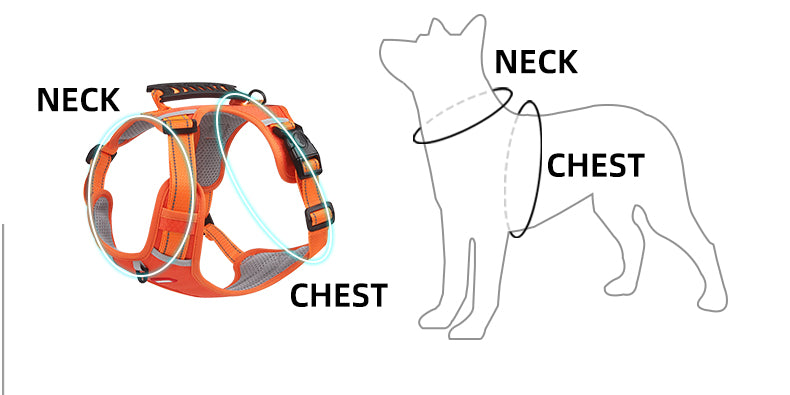 No Pull Adjustable Reflective Dog Harness