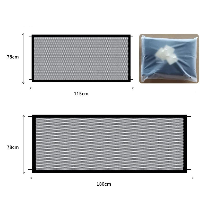 Pet Barrier With 4 Piece Hook Fasteners