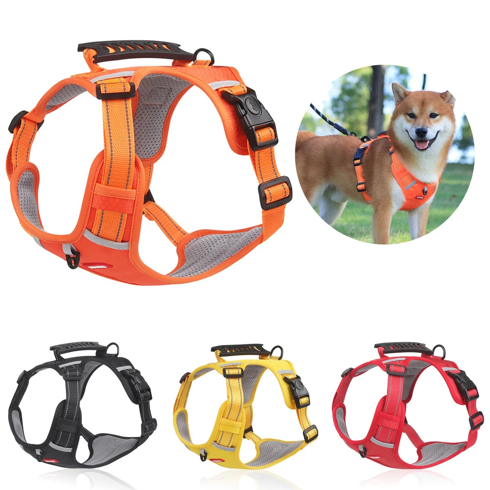 No Pull Adjustable Reflective Dog Harness