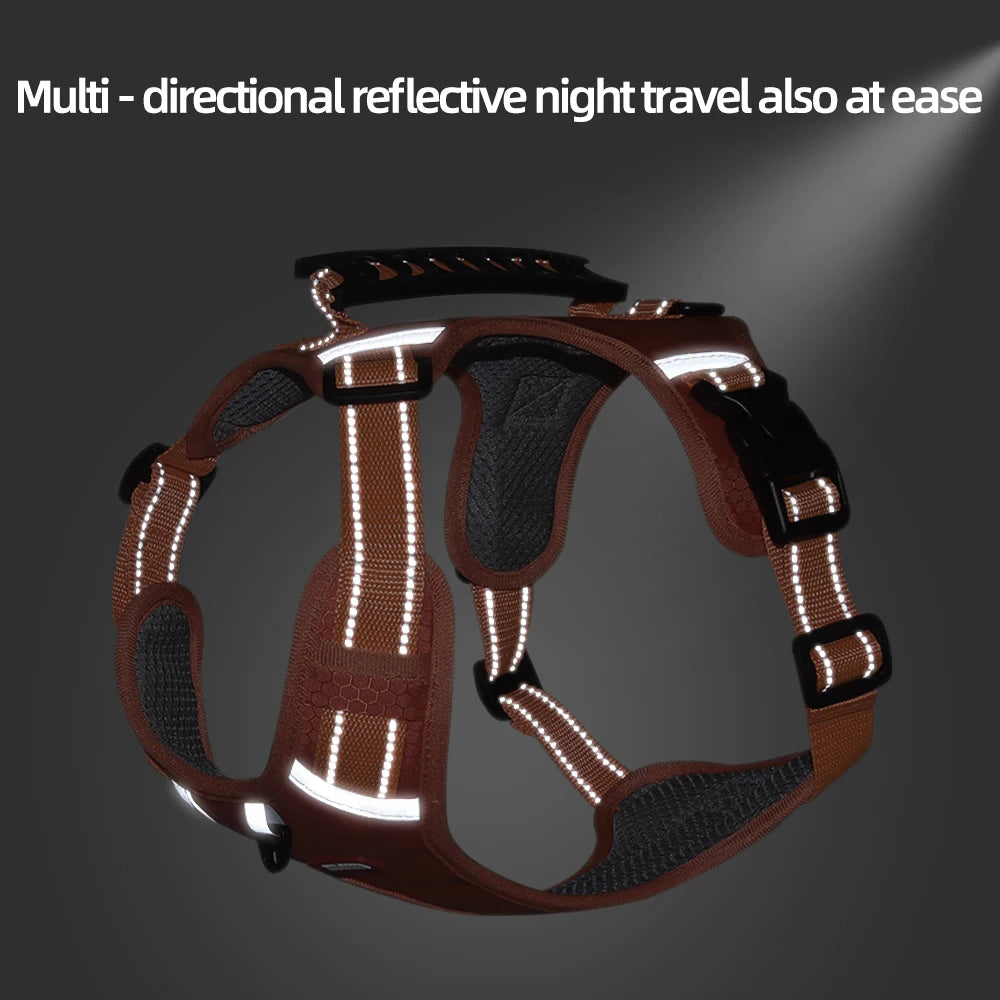 No Pull Adjustable Reflective Dog Harness